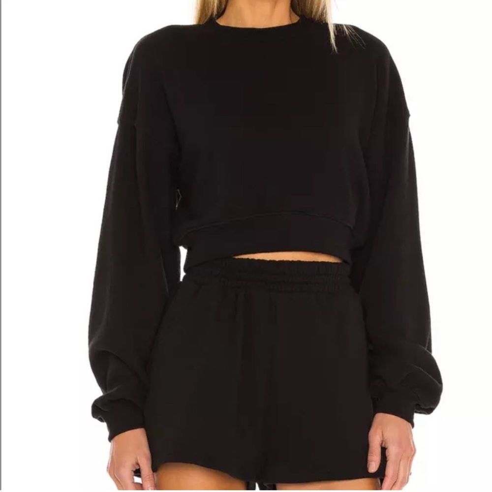 Lovers and Friends Cropped Crewneck Sweatshirt